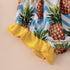 Summer Girl's Pineapple Swimsuit Set of Three
